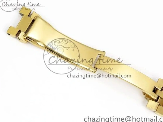 1224 Day Date 40 YG JDF 904L Steel White Stick Dial on President Bracelet VR3255 V3 (Gain Weight) Colorful 1373